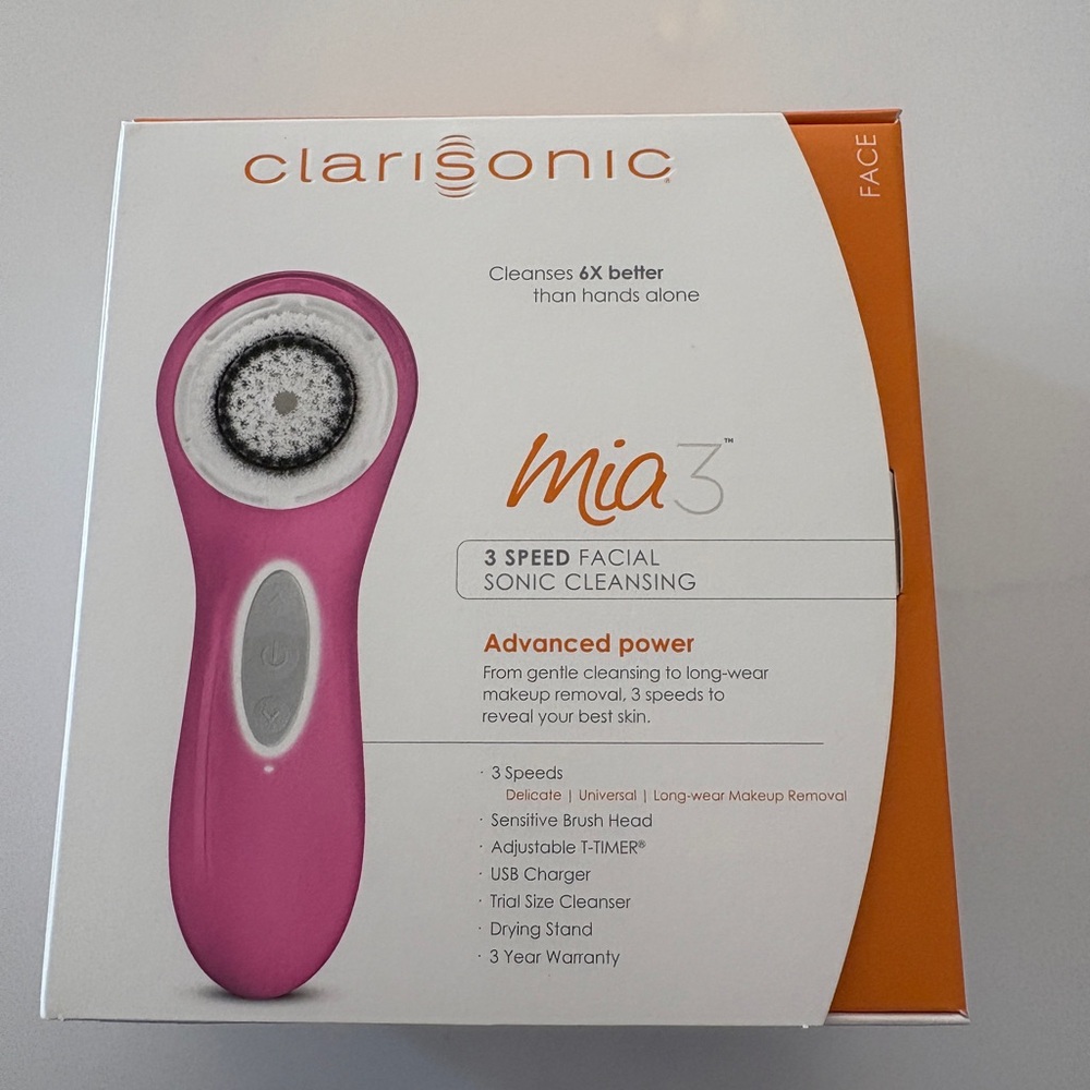Clarisonic Vibrant Pink Cleansing Device - Picture 2 of 4